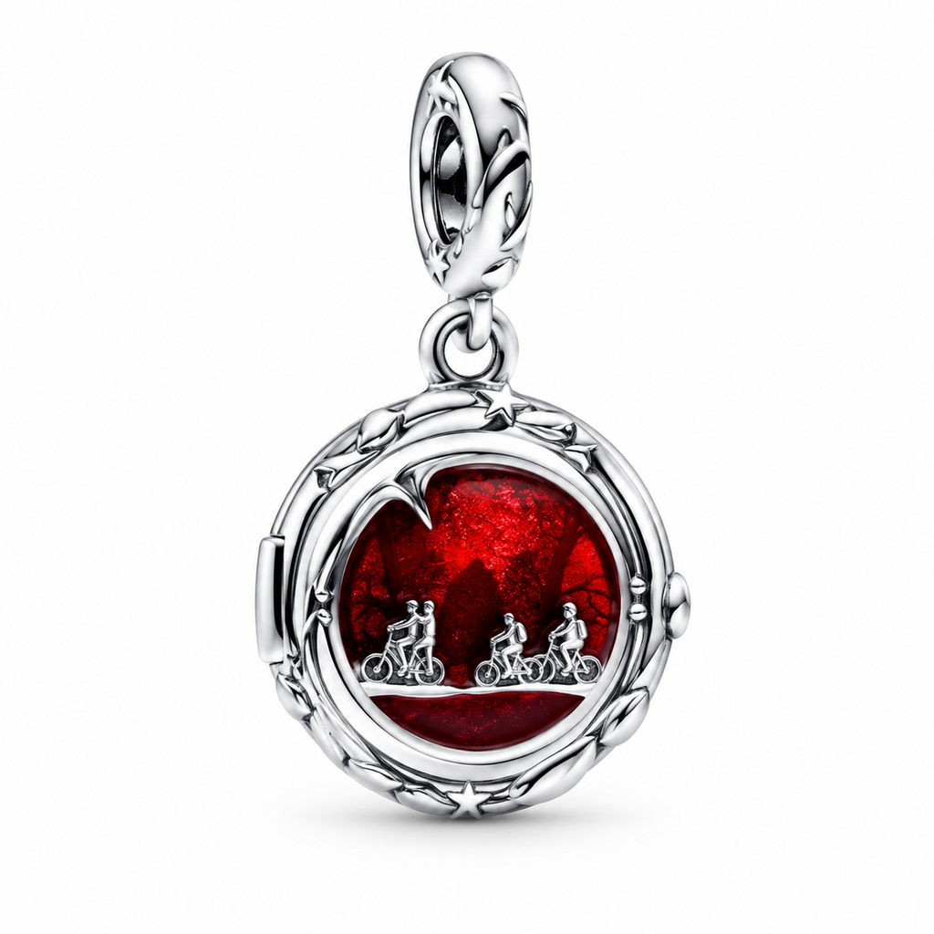 Charm diseño 1333 medallón rojo Stranger Things