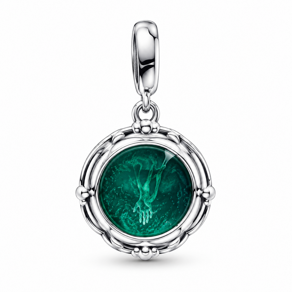 Charm diseño 1336 medallón verde Upside Down