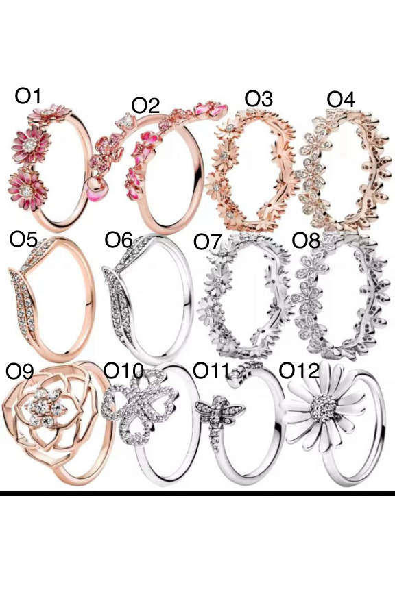 Anillos Colección O - modelos O1 a O12