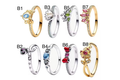 Anillos Colección B - modelos B1 a B8