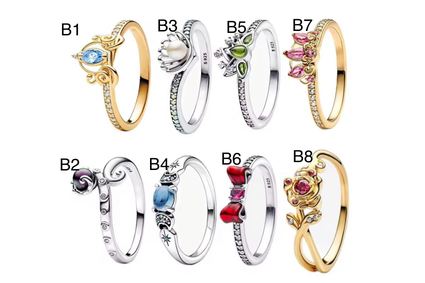 Anillos Colección B - modelos B1 a B8