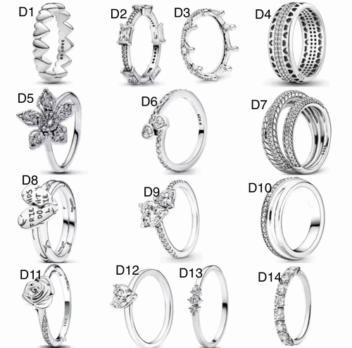 Anillos Colección D - modelos D1 a D14