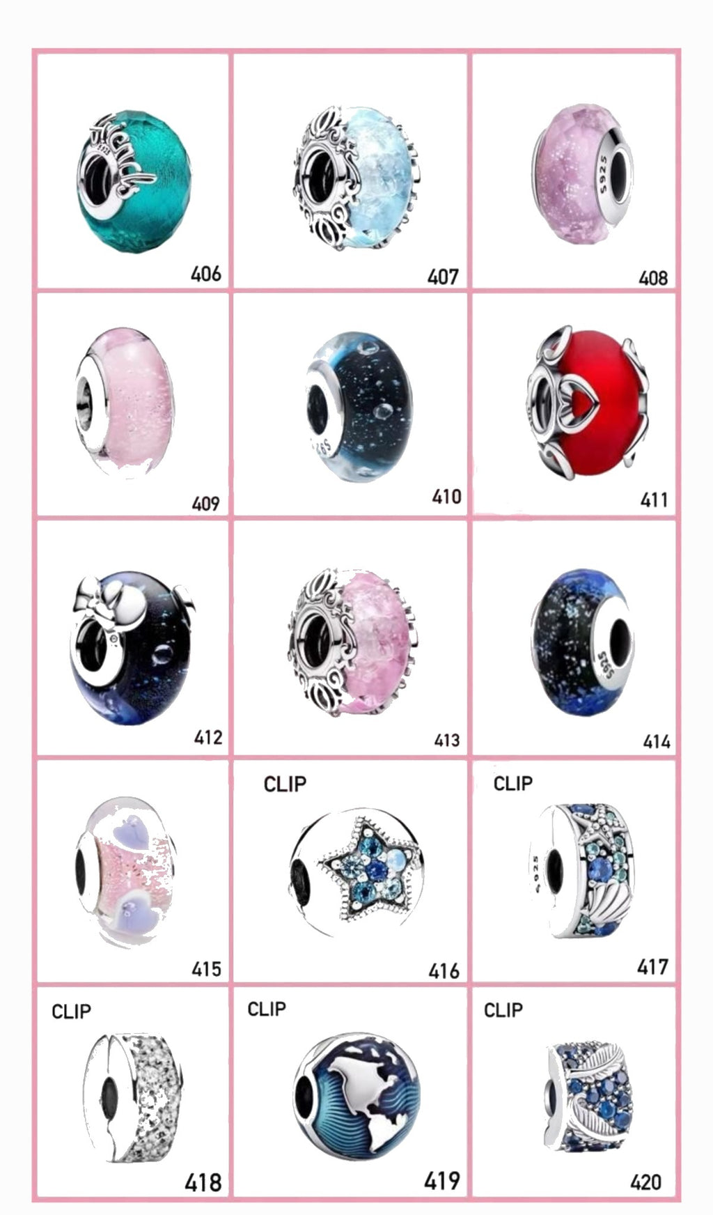 Portada Charms diseños 406 al 420