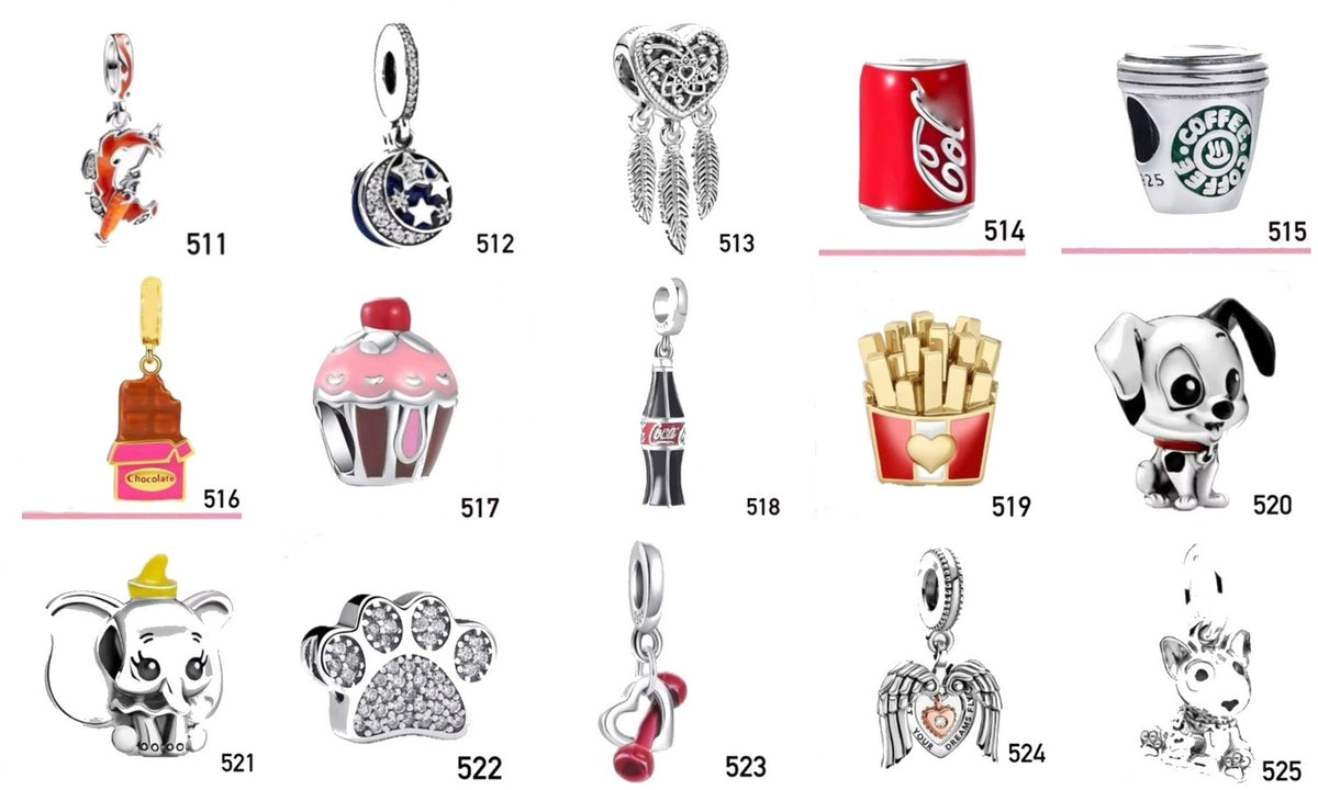 Portada Charms diseños 511 al 525