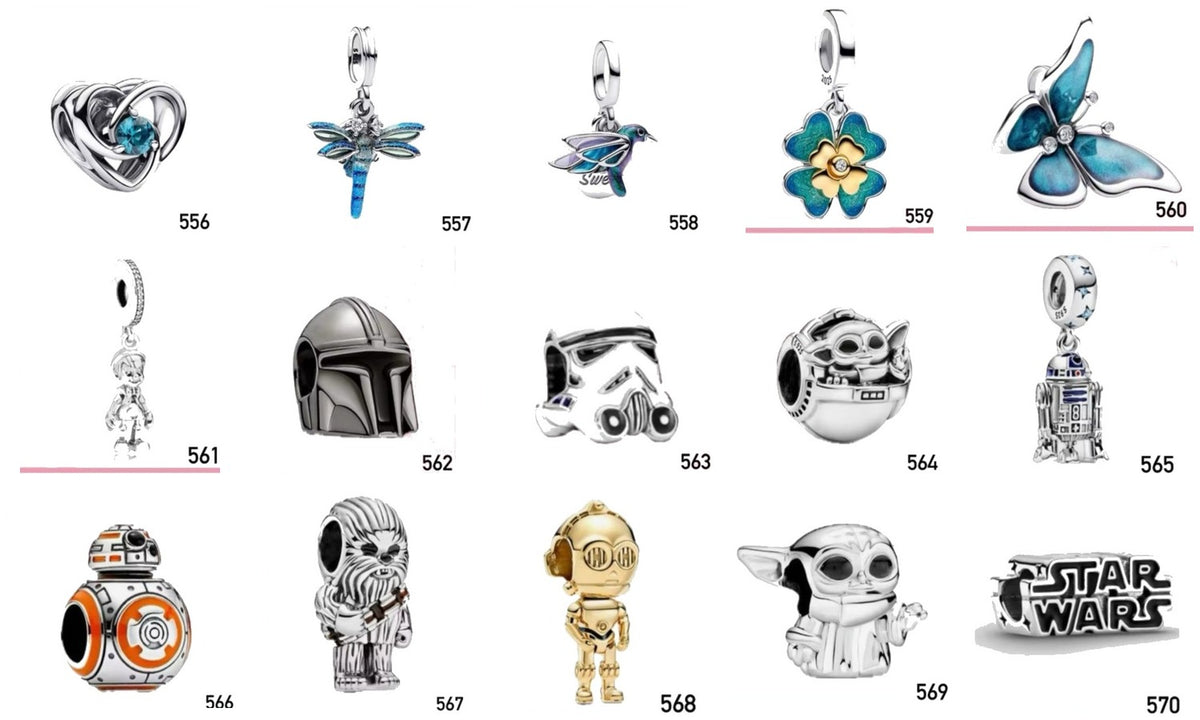 Portada Charms diseños 556 al 570