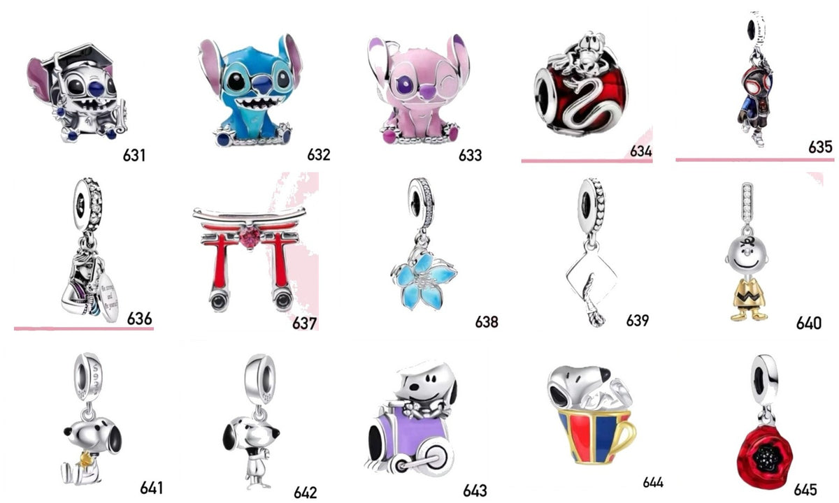 Portada Charms diseños 631 al 645