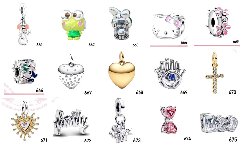Portada Charms diseños 661 al 675