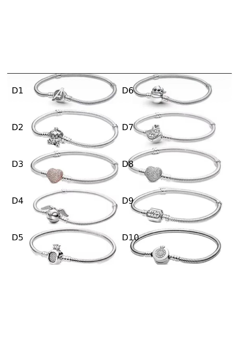 Pulseras D1 a D10