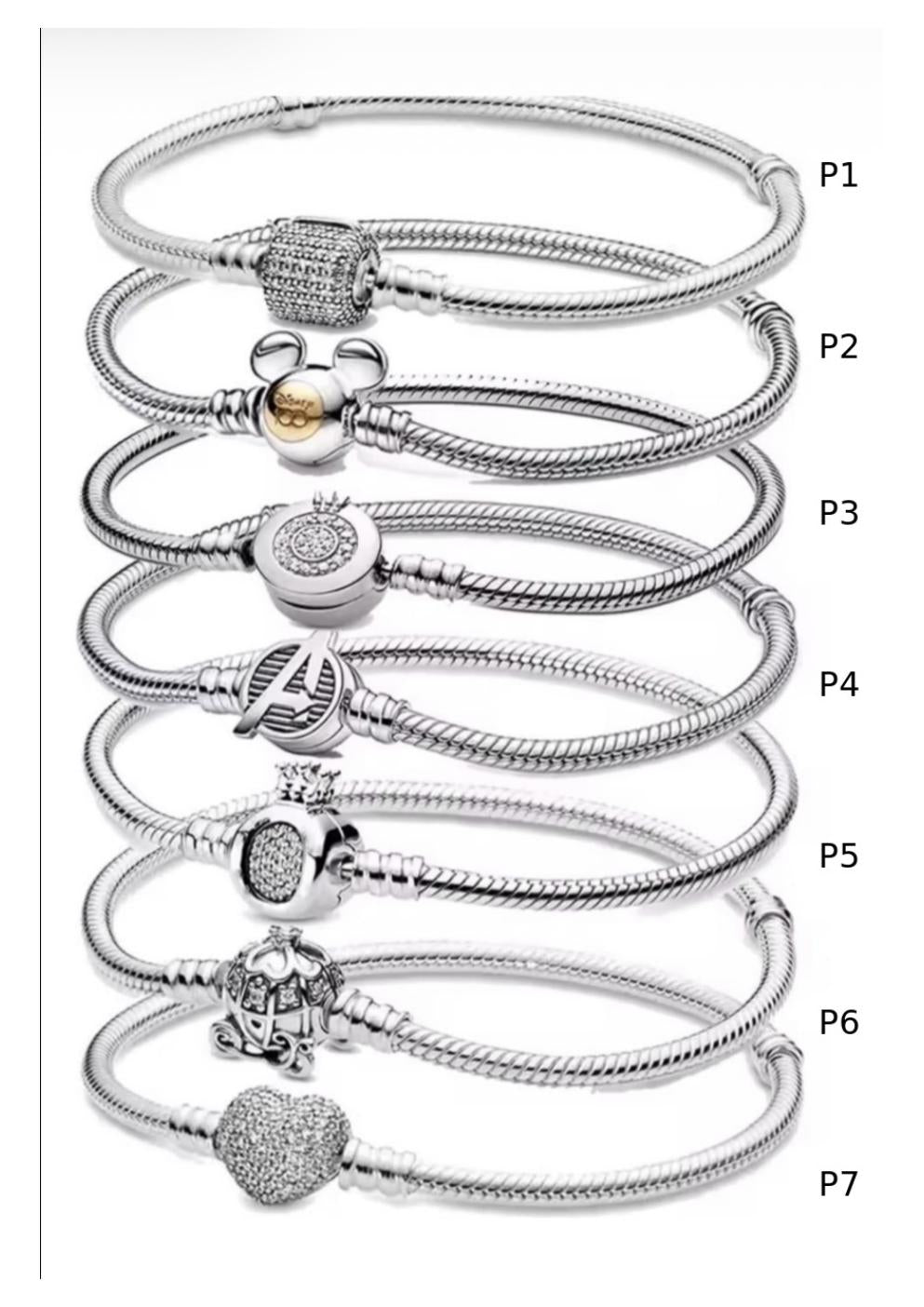 Pulseras P1 a P7