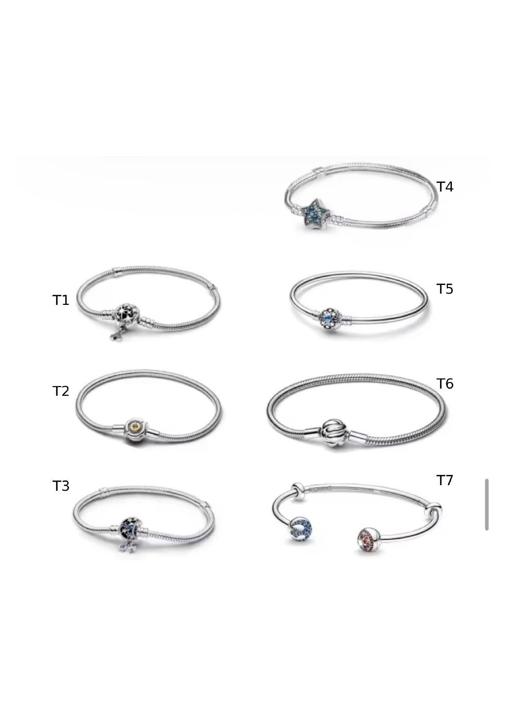 Pulseras T1 a T7