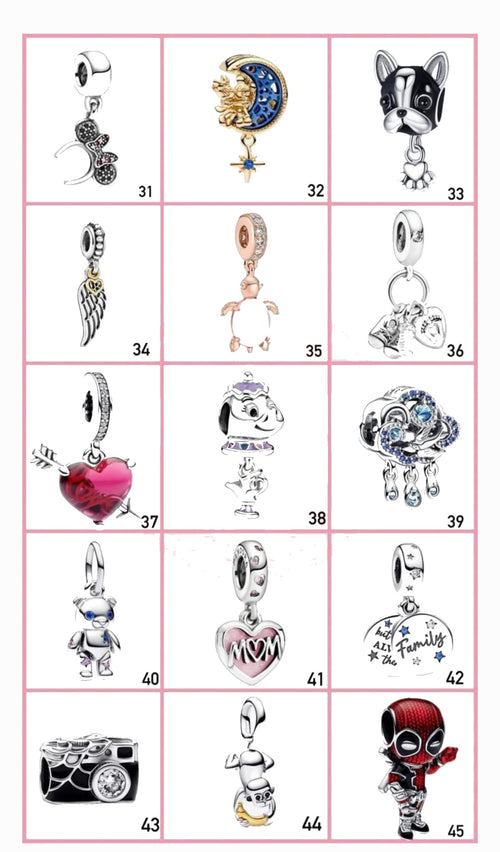 Charms Vandorenjewelry diseños 31 al 45