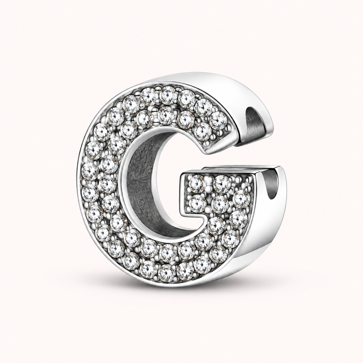 Charm letra G modelo circonias