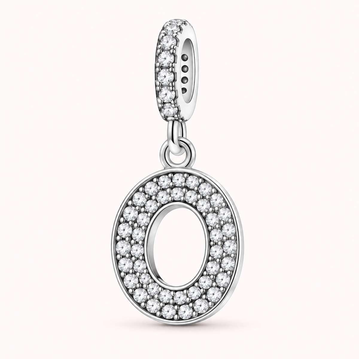 Charm letra O modelo colgante