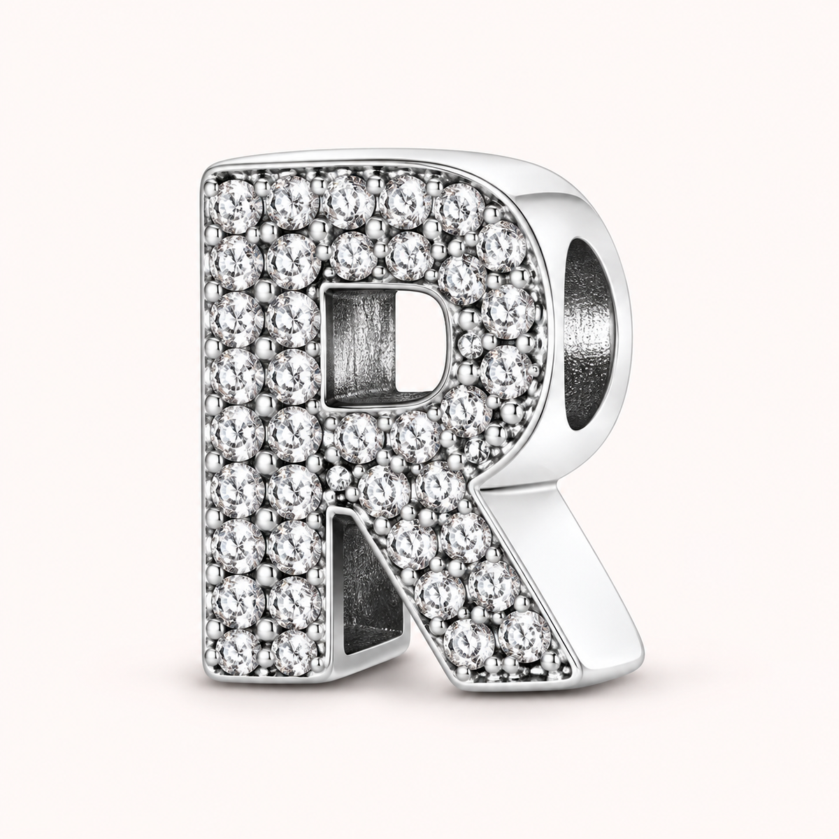 Charm letra R modelo circonias