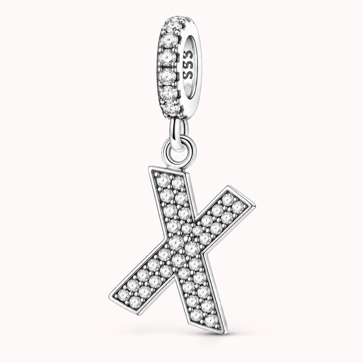 Charm letra X modelo colgante
