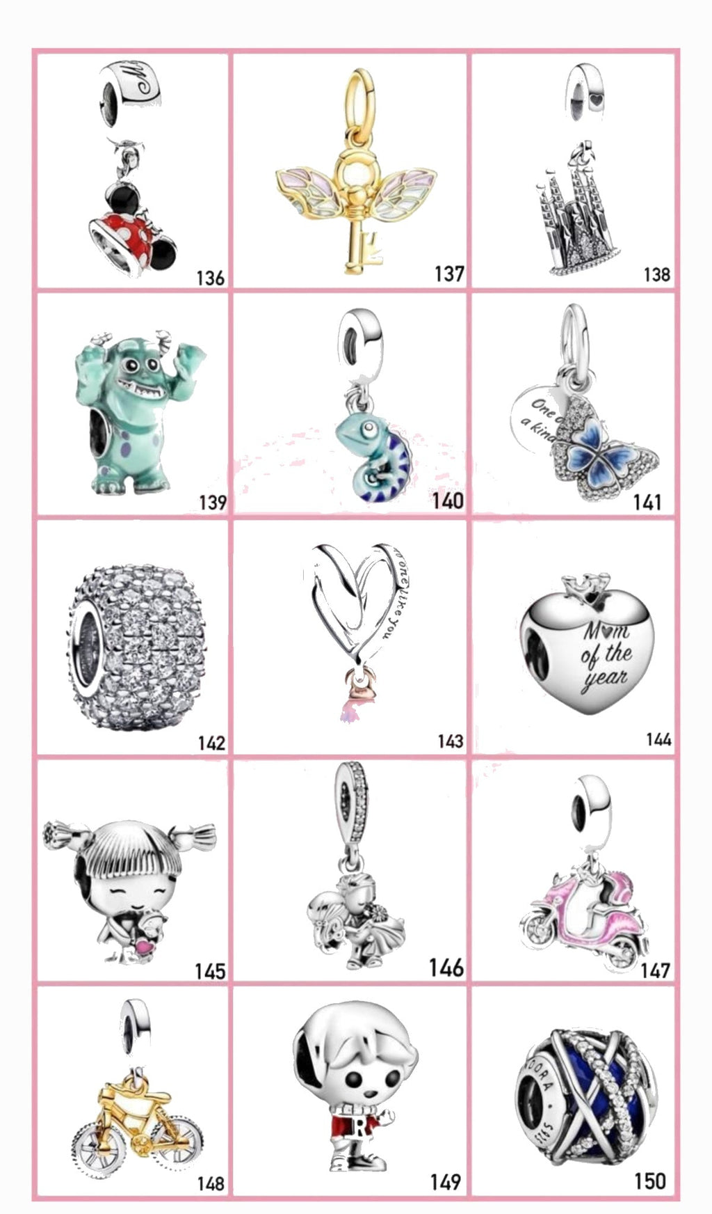 Portada catálogo Charms 136 al 150 Vandorenjewelry
