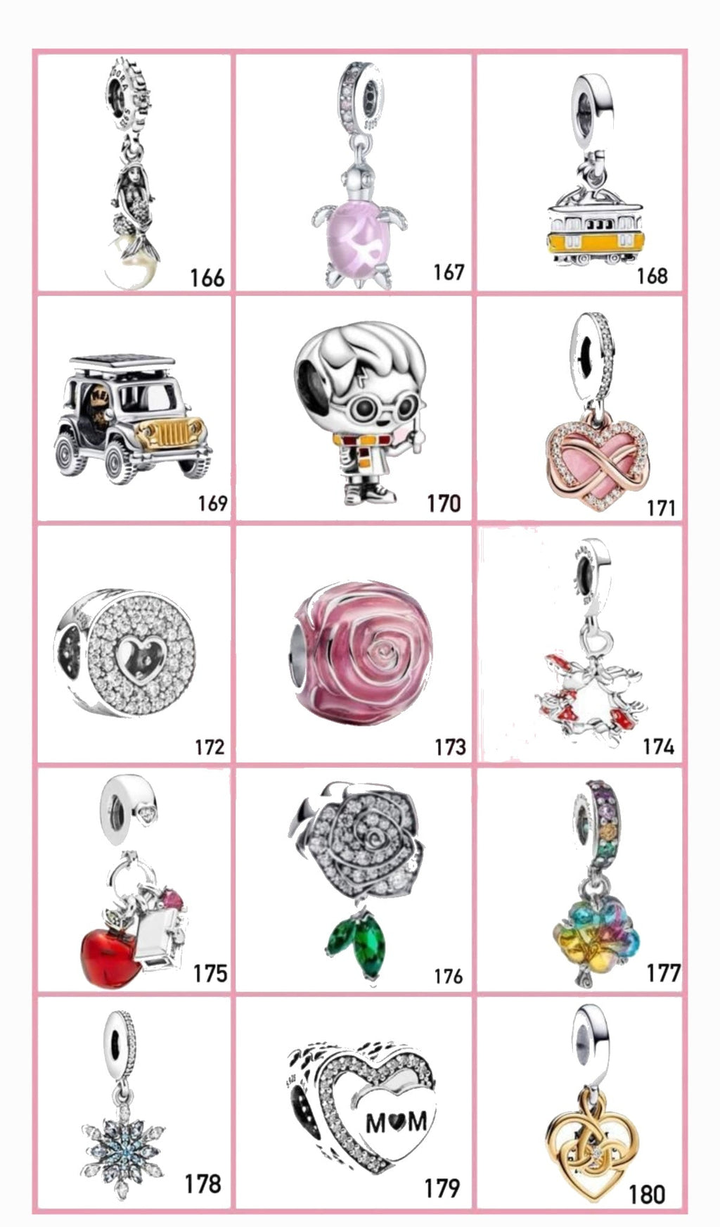Portada catálogo Charms 166 al 180 Vandorenjewelry