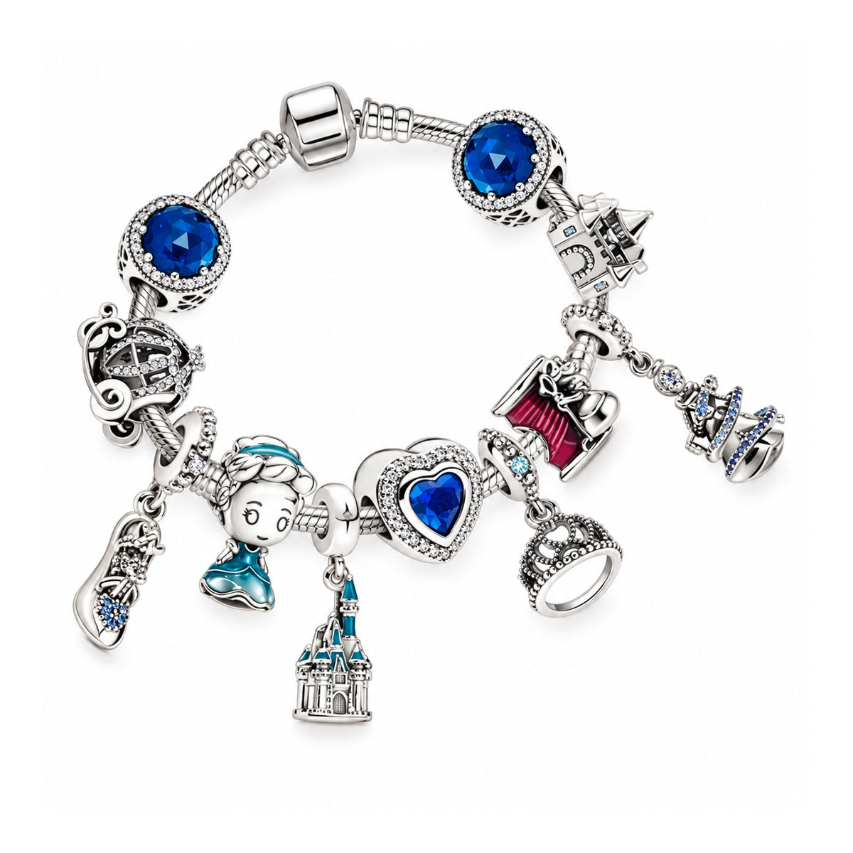 Pulsera completa Cenicienta · Sueño azul