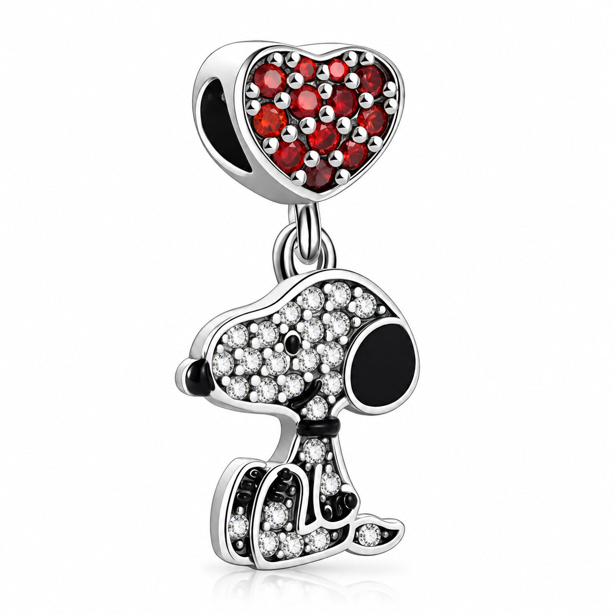 Diseño 917: Snoopy brillante y corazón rojo