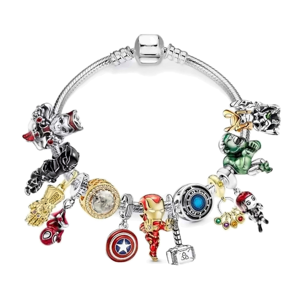Pulsera completa Superhéroes · Fuerza y aventura